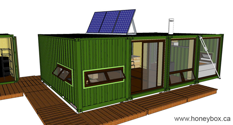 12 container House - 4FOUR4 - HoneyBox INC