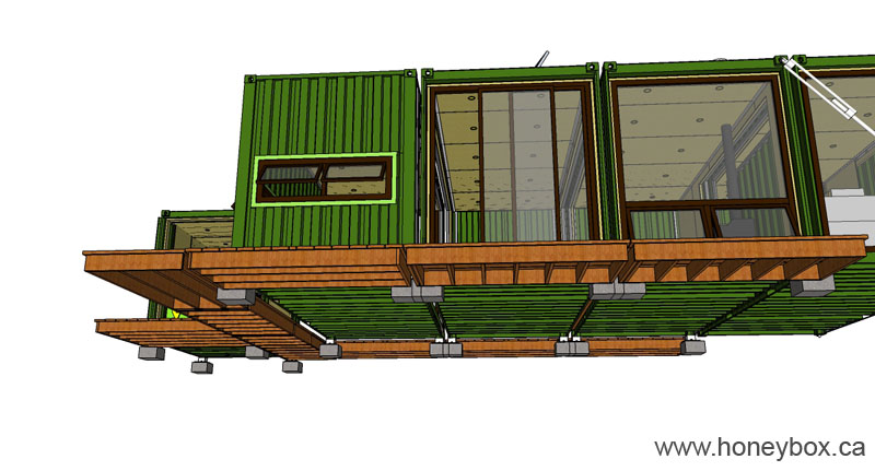 14 container House - 4FOUR4 - HoneyBox INC