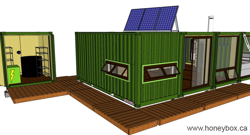 18 container House - 4FOUR4 - HoneyBox INC