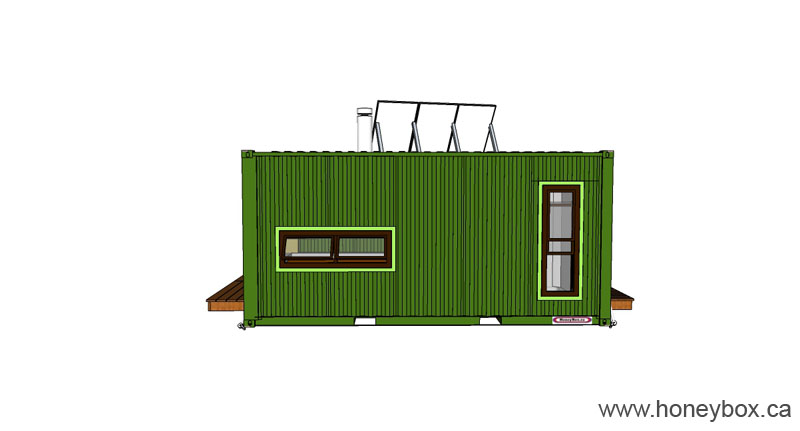 5 container House - 4FOUR4 - HoneyBox INC